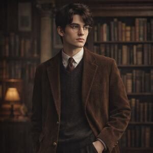 Covington Brown Corduroy Mens Blazer Sz 48L Vintage Academia Heritage Retro Ivy